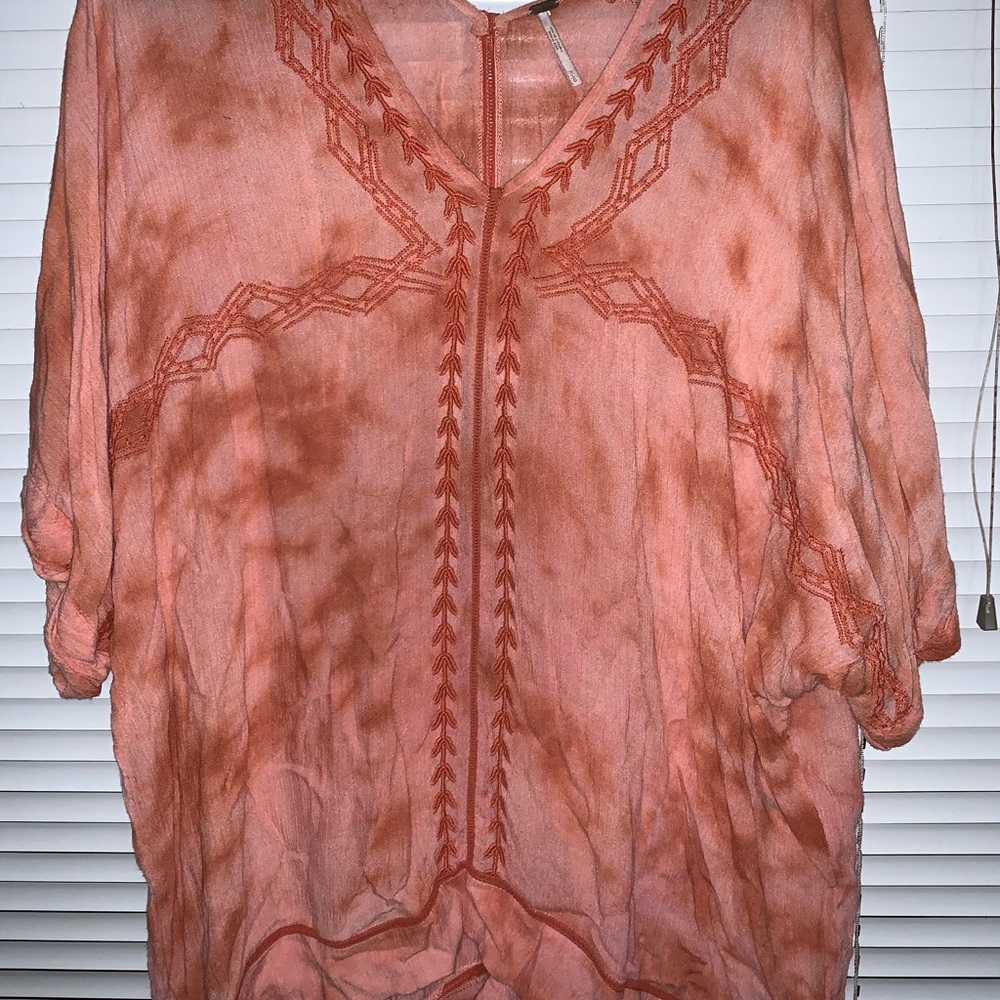 Free People gauze boho top